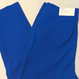 Classic Slim High-Rise Women’s Pants - Royal Blue